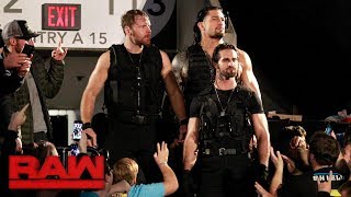 The Shield make their entrance together for the first time in three years Raw Oct 16 2017 [upl. by Lanctot]