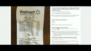 Transcribe Information From A Receipt Walmarthow to do Crowdflower tasks [upl. by Neuberger]