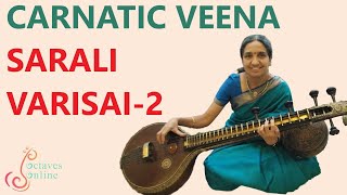 Carnatic Veena  Sarali Varisai2 [upl. by Neersin]