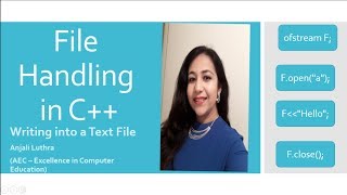 File handling in c using ofstream to write into a text file [upl. by Henley]