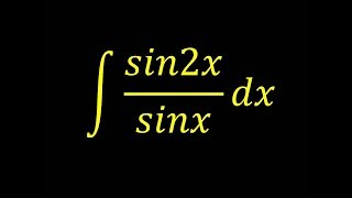 Integral of sin2xsinx  Integral example [upl. by Ramej]