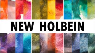 NEW Granulating Holbein Watercolors FINALLY [upl. by Seltzer806]