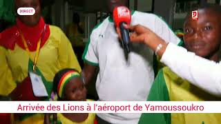 Arrivée des Lions à laéroport International de Yamoussoukro [upl. by Ykceb586]