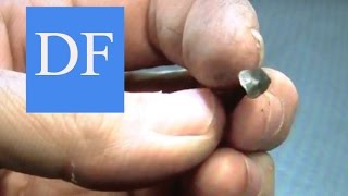 Blacksmithing project  Forging Rosehead Nails [upl. by Lledo]