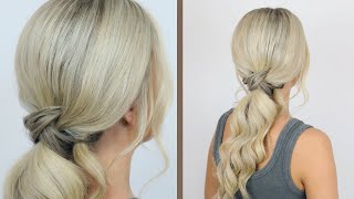 How to elevate a simple ponytail ☀️ [upl. by Arjun]