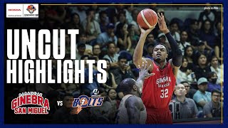 FINAL THREE MINUTES UNCUT of Brgy Ginebras WIN against Meralco 🔥  PBA SEASON 49 GOVERNORS CUP [upl. by Nine]