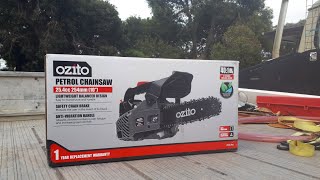 99 ozito 25cc chainsaw and modding  joncutter zenoah g2500 clone [upl. by Johannes782]