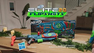 NERF Elite 20 Flipshots Flip32 Blaster with 32 Dart Barrels That Flip to Double Your Firepower [upl. by Lybis806]