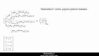 vjbr7 Kompleskni brojevi  potpuno riješeni zadaci  Matematika 2  instrukcije po zbirci [upl. by Pren370]