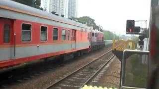 ERL MTR 56 haul Mail cocah of X905 freight train passed [upl. by Pellet]