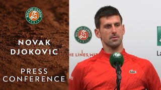 Novak Djokovic  Press Conference after Quarterfinals  RolandGarros 2022 [upl. by Marian963]