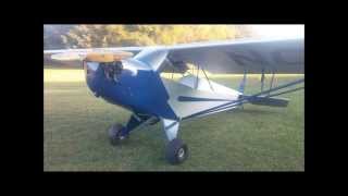 Taylor E2 Cub First Flight  Ken Cassens  100314 [upl. by Nirual]