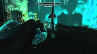 SKYRIM How To Beat The Dwarven Sphere Ice Caves GamePlay Commentary  Tutorial [upl. by Annawek537]