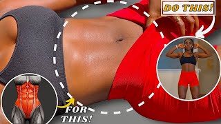 10 Min ALL STANDING ABS WORKOUT  Smaller Waist Daily Fat Burn No Jumping No Equipments [upl. by Nitsirt457]