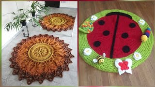 These Beautiful Carpet Crochet Doily Rugs Home Decorative Design Patterns Diy Projects For Ideas [upl. by Acey258]