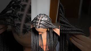 FAZENDO TRANÇAS BOX BRAIDS boxbraids cabelo shorts [upl. by Nnaylime825]