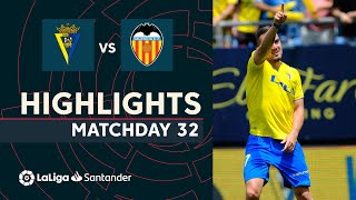 Resumen de Cádiz CF vs Valencia CF 21 [upl. by Akinirt50]