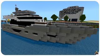 Minecraft How to Build a Yacht in Minecraft Princess Y85 2018  Minecraft Yacht Tutorial [upl. by Cargian493]