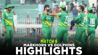 Full Highlights  Engro Dolphins vs UMT Markhors  Match 6  Bahria Town Champions Cup 2024  M9A1K [upl. by Shannah284]