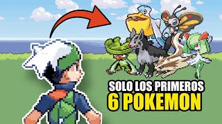 ¿Puedo Pasarme POKEMON ESMERALDA SOLO con los PRIMEROS 6 POKEMON [upl. by Yesor981]