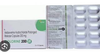 COLORINE 200 SR Capsules Mebeverine Hydrochloride Prolonged Release Capsules 200 mg [upl. by Notyalk921]