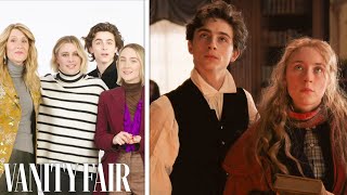 Saoirse Ronan Timothée Chalamet Laura Dern amp Greta Gerwig Break Down a Scene from Little Women [upl. by Haff]