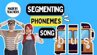 Segmenting Phonemes  Phonemic Awareness Song [upl. by Seavey]