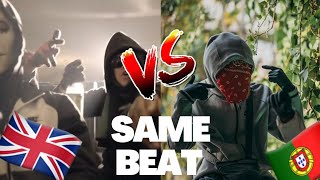 UK DRILL RAPPERS VS PORTUGUESE DRILL RAPPERS IN THE SAME BEAT [upl. by Janyte]