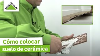 Instalar pavimento cerámico con aspecto de madera  LEROY MERLIN [upl. by Biegel496]