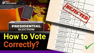 How to Vote Correctly  SL Presidential Election 2024 [upl. by Crudden]