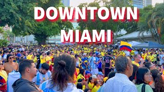 Copa America in Miami  Fan Zone Takes Over Downtown Miami [upl. by Kester786]