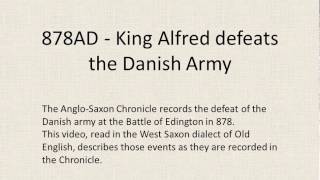 878AD King Alfred defeats the Danish army [upl. by Field]