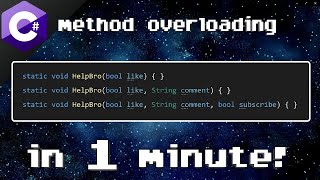 C method overloading 🤯 [upl. by Ladnar]