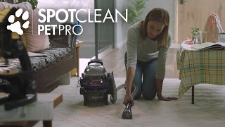 SpotClean Pet Pro® Portable Carpet Cleaner Feature Overview [upl. by Giesser759]