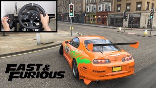 Forza Horizon 4 Paul Walker Toyota Supra Steering Wheel  Shifter Fast and Furious Gameplay [upl. by Naltiac]