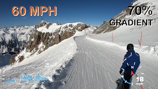 Skiing Ischgls fastest Piste Black 14A [upl. by Nick]