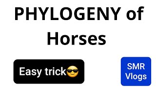 Easy trick to remember phylogeny of Horses [upl. by Bourgeois]