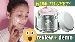 lakme absolute perfect radiance skin lighting day cream full review and demo  Unique kittu [upl. by Par]