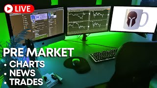 🔴 1004 PREMARKET LIVE STREAM  NON FARM PAYROLLS  Stocks to Watch  Chart Requests [upl. by Yenetruoc]