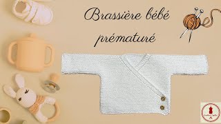 TUTO TRICOT BRASSIÈRE bébé prématuré [upl. by Erminie]