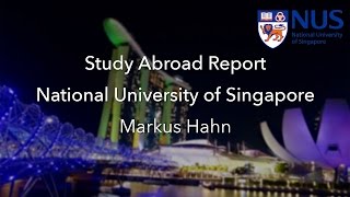 National University of Singapore  Study Abroad Report [upl. by Annayram]