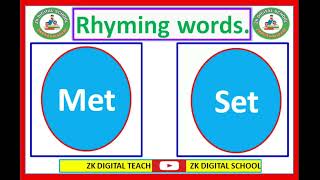 Rhyming words  English activities  English reading and writing work book [upl. by Twelve]