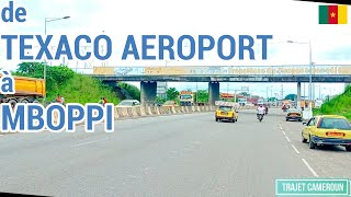 Douala  Cameroun De Texaco Aéroport à Mboppi  Trajet Cameroun [upl. by Deerc]