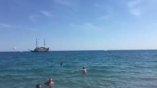 Пляж Camyuva beach hotel Kemer Чамьюва [upl. by Nyvets]