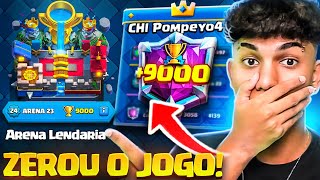 HISTÓRICO ELE FOI O PRIMEIRO JOGADOR DO MUNDO A ALCANÇAR OS 9000 TROFÉUS NO CLASH ROYALE [upl. by Eloc534]