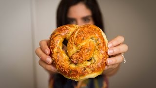 Mozzarella Stuff Rosemary Pretzels [upl. by Eolanda]