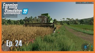 Stockpiling OATS  New Beginnings EP24  Farming Simulator 22 [upl. by Nunciata712]