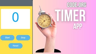 Timer APP  Codeorg timer codingforkidsfree applab [upl. by Vatsug862]