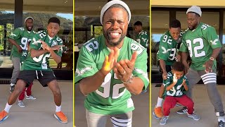 Kevin Hart Amazing Dance With Sons Kenzo amp Hendrix As He Cheers Philadelphia Pride At The Game🕺🏾❤ [upl. by Eirek327]