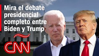 Debate presidencial completo entre Joe Biden y Donald Trump  Elecciones EEUU 2024 [upl. by Starinsky]